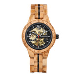 DODO DEER Automatic Olive Wood Watch for Lovers Ideal Gift for Wedding Graduation