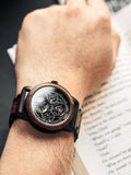 DODO DEER Mechanical Wooden Watch for Men Waterproof and Engraved Exquisite Wooden Box Packaging for Lovers' Gifts and Souvenirs
