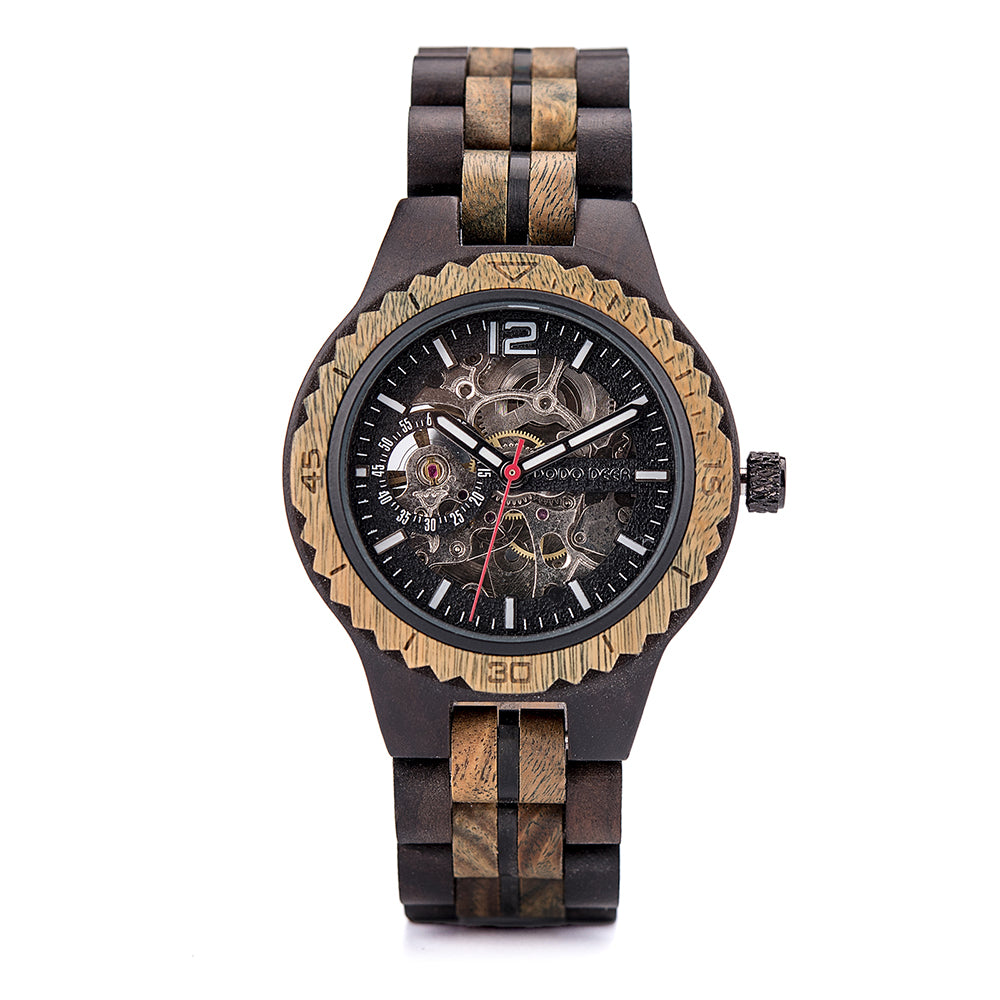 DODO DEER Automatic Wristwatch Luminous Personalized Wooden Watch for Women Luxury Gift Packaging