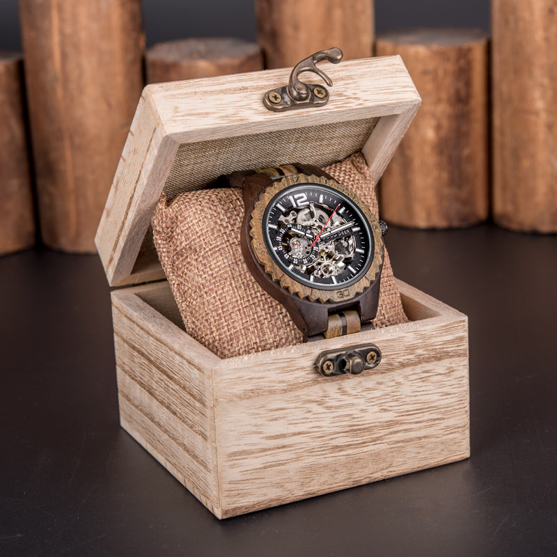 DODO DEER Automatic Wristwatch Luminous Personalized Wooden Watch for Women Luxury Gift Packaging