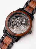 DODO DEER Mechanical Wooden Watch for Men Waterproof and Engraved Exquisite Wooden Box Packaging for Lovers' Gifts and Souvenirs