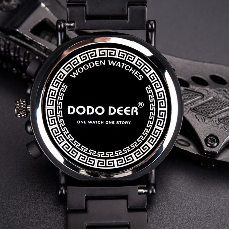 DODO DEER Custom Logo Wood Timepieces with date diaply