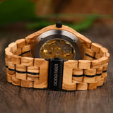 DODO DEER Luxury Olive Wooden Watch Customizable Engraved Text Gift Ready in Elegant Box Men‘s Wooden Timepiece