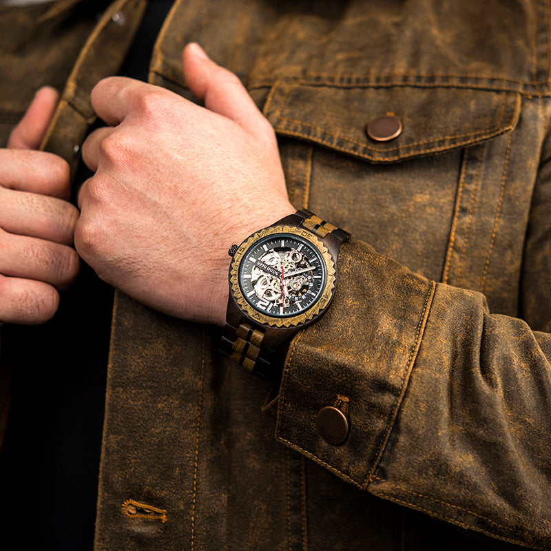 DODO DEER Custom Engraved Wood Watch Natural Wooden Wristwatch Luxury Gift Packaging