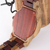 DODO DEER Eco-friendly Walnut and Apple Tree Wood Watch with 6 pointers