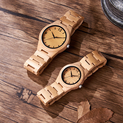 DODO DEER 情侶竹木極簡錶