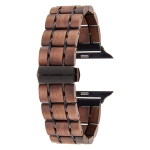 DODO DEER Apple Wood Watch Strap Walnut Suitable for All Models Engraved with Name or Date