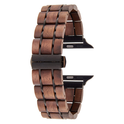 DODO DEER Apple Wood Watch Strap Walnut Suitable for All Models Engraved with Name or Date