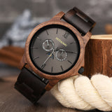 DODO DEER Engraved Walnut for Men Personalized Wooden Watch Day of the Week Comes in Deluxe Gift Packaging