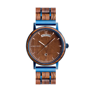 DODO DEER Mens Wooden Watch Premium Japanese Wood & Steel Watch - Bulk Discounts