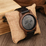 DODO DEER Engraved Walnut for Men Personalized Wooden Watch Day of the Week Comes in Deluxe Gift Packaging
