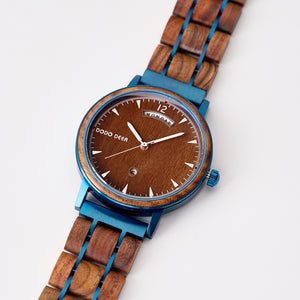 DODO DEER Mens Wooden Watch Premium Japanese Wood & Steel Watch - Bulk Discounts