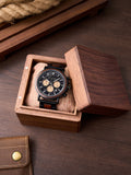 Custom Engraved Wooden Watch - Personalized Wood Watch with Custom Text or Image, Unique Gift for Him or Her, Birthday, Anniversary, Wedding Gift
