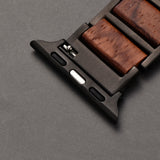DODO DEER Apple Wood Watch Strap Red Walnut Suitable for All Models Vintage Wooden Design