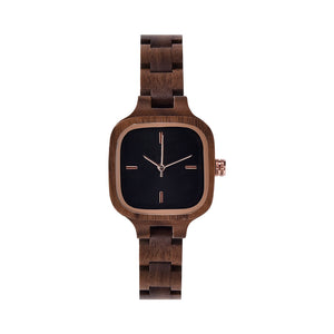 DODO DEER Small Square Wooden Table for Ladies Handcrafted & Lightweight Custom Engraving