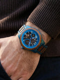 DODO DEER Custom Engraved Wooden Watch for Men – Marble Dial Waterproof Watch, Personalized Gift for Him