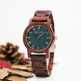 DODO DEER Handmade Wooden Watch with Name Engraving Stylish & Lightweight Best Gift for Her