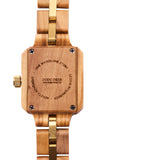 DODO DEER Japanese Movement High-grade Steel Olive Wood Ladies Watch Engrave Name or Initials