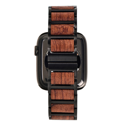 DODO DEER Apple Wood Watch Strap Red Walnut Suitable for All Models Vintage Wooden Design