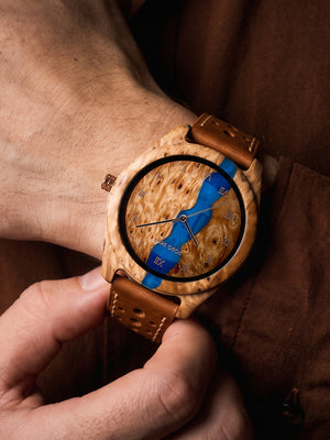 Custom Logo Engraved Wooden Watch for Daily Wear, Natural Solid Wood, Scratch‑Resistant Dial, Lightweight Wearable