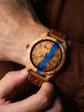 Custom Logo Engraved Wooden Watch for Daily Wear, Natural Solid Wood, Scratch‑Resistant Dial, Lightweight Wearable