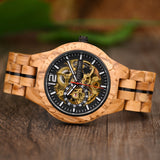 DODO DEER Automatic Olive Wood Watch for Lovers Ideal Gift for Wedding Graduation