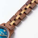 DODO DEER Japanese Movement Gold Steel Walnut Ladies Watch Premium Presentation Box