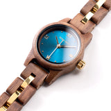 DODO DEER Japanese Movement Gold Steel Walnut Ladies Watch Premium Presentation Box