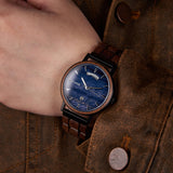 DODO DEER Japanese Movement Steel and Wood Watch Marble Dial Custom Name Engraving