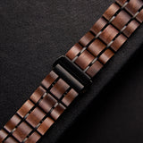 DODO DEER Apple Wood Watch Strap Walnut Suitable for All Models Engraved with Name or Date