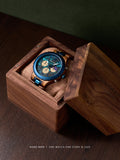 DODO DEER Custom Engraved Zebra Wood Watch Multi-Function Calendar Week Male Quartz Watch