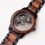 DODO DEER Mechanical Wooden Watch for Men Waterproof and Engraved Exquisite Wooden Box Packaging for Lovers' Gifts and Souvenirs