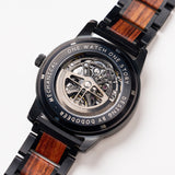 DODO DEER Mechanical Wooden Watch for Men Waterproof and Engraved Exquisite Wooden Box Packaging for Lovers' Gifts and Souvenirs
