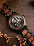 DODO DEER Mechanical Wooden Watch for Men Waterproof and Engraved Exquisite Wooden Box Packaging for Lovers' Gifts and Souvenirs