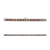 Distressing Craftsmanship Stainless Steel Walnut Wood Bracelet