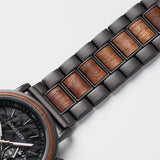 DODO DEER 2025 New Marble Dial Chronos Stainless Steel & Wood Watch with Timer Function