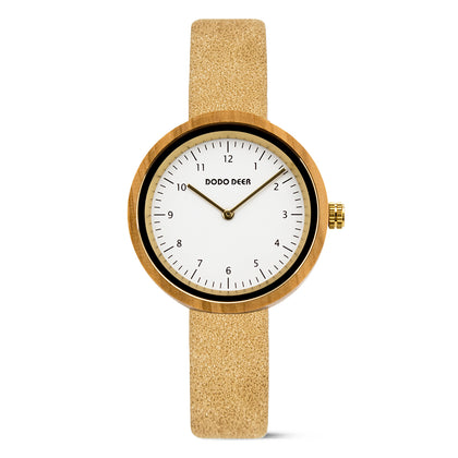 DODO DEER Wooden Watches for Women Wedding Anniversary Gifts Personalized Name Engraved Watch