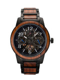 DODO DEER Custom Engraved Wooden Watch for Men – Marble Dial Waterproof Watch, Personalized Gift for Him
