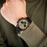 DODO DEER Luxury Wrist Watch Stainless Steel And Wood Timepiece for Men