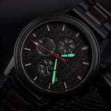 DODO DEER Luxury Men Business Quartz Calendar Rose Wood Watch
