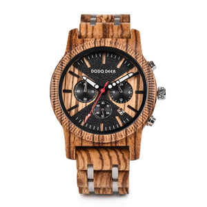 Engraving Personalized Men Watch Top Wooden Timepieces