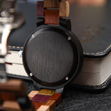 DODO DEER Custom Wood Watch for Lovers Engraved with Name or Date Vintage Wooden Design Ready-to-Gift Luxury Box