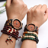 DODO DEER Custom Wood Watch for Lovers Engraved with Name or Date Vintage Wooden Design Ready-to-Gift Luxury Box