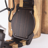 DODO DEER Eco-friendly Walnut and Apple Tree Wood Watch with 6 pointers