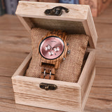 DODO DEER pink and green wooden watches for girls